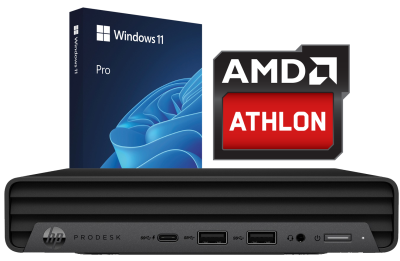 Mini Komputer HP PRODESK 405 G6 AMD 3150GE 16GB DDR4 256GB NVMe Win11H klasa A-