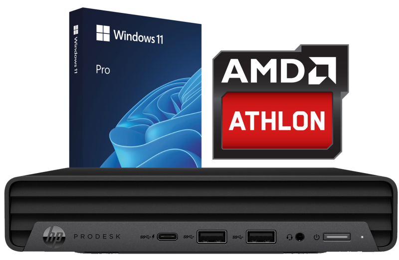 Mini Komputer HP PRODESK 405 G6 AMD 3150GE 16GB DDR4 256GB NVMe Win11H klasa A-
